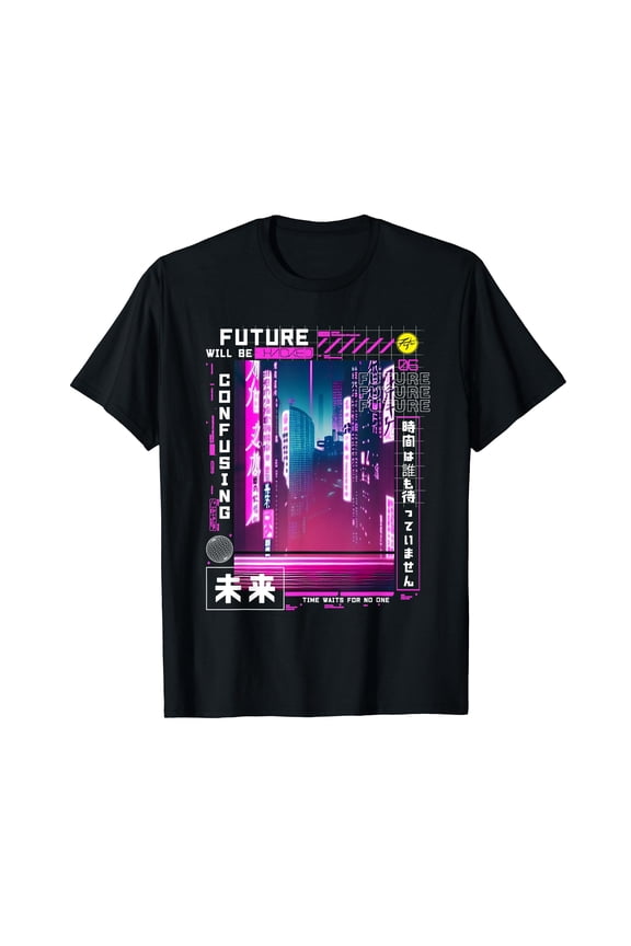 Tokyo cyberpunk vaporwave in japanese retro vibes aesthetic Cotton T-Shirt