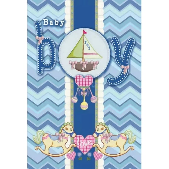 Toland Home Garden 109866 It'S A Baby Boy House Flag Banner 28 X 40 Inch