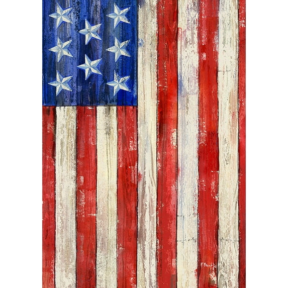 Toland Home Garden All American American Patriotic Flag Double Sided 12x18 Inch