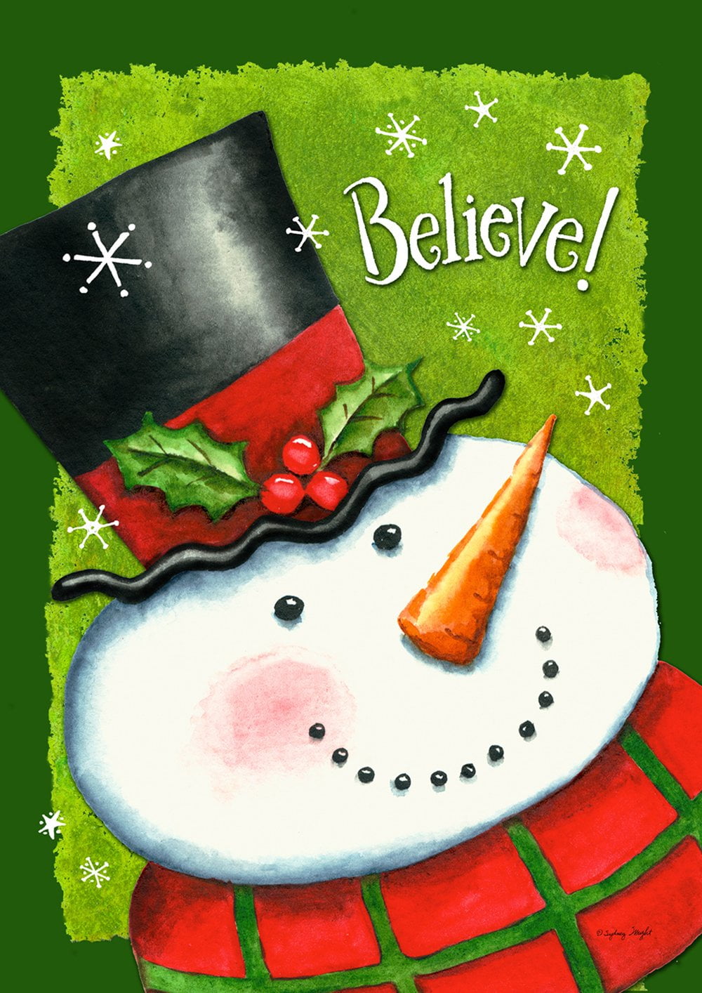 Toland Home Garden Candy Cane Snowman Garden Flag