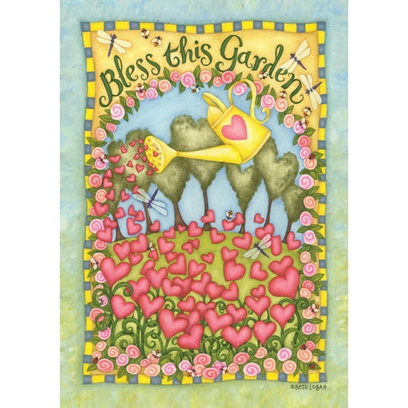 Toland Home Garden Bless This Garden House Flag