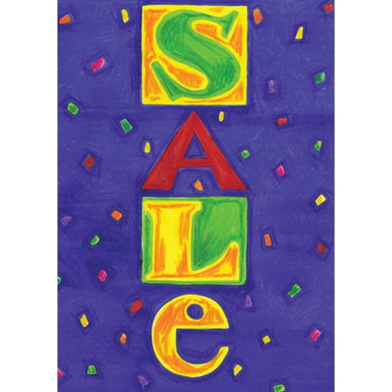 Toland Home Garden Blue Sale Advertising Business Flag Double Sided 12x18 Inch