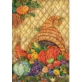 thumbnail image 1 of Toland Home Garden Boho Cornucopia Thanksgiving Fall Flag Double Sided 12x18 Inch, 1 of 5