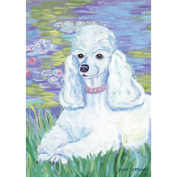 Toland Home Garden Bonet-Poodle Poodle Dog Flag Double Sided 12x18 Inch