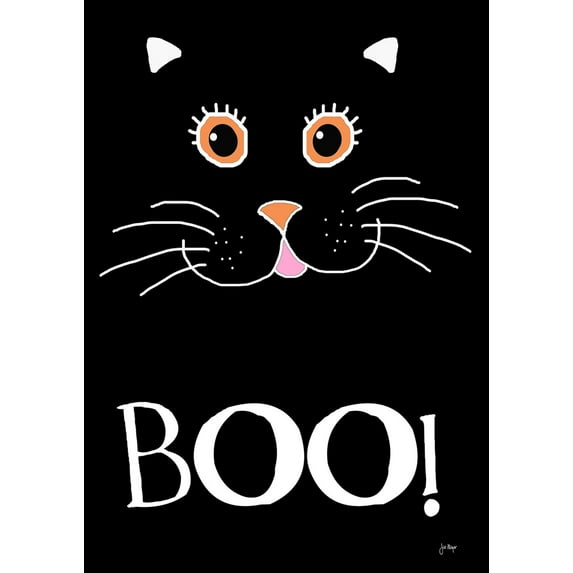Toland Home Garden Boo Cat Halloween Flag Double Sided 28x40 Inch