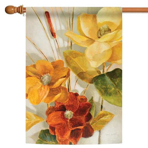 Toland Home Garden Cattail And Pond Flower House Flag