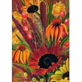 thumbnail image 1 of Toland Home Garden Cattail Bouquet Flower Fall Flag Double Sided 28x40 Inch, 1 of 5