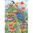 thumbnail image 1 of Toland Home Garden Chickadee And Indigo Bunting Bird Fall Flag Double Sided 28x40 Inch, 1 of 5