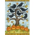 thumbnail image 1 of Toland Home Garden Crows N Jacks Bird Fall Flag Double Sided 12x18 Inch, 1 of 5