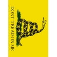 thumbnail image 1 of Toland Home Garden Don't Tread on Me Horizontal Freedom Gadsden Flag Double Sided 12x18 Inch, 1 of 5