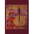 thumbnail image 1 of Toland Home Garden Dragonfly And Poppies House Flag, 1 of 5