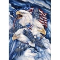 thumbnail image 1 of Toland Home Garden Fierce Allegiance Eagle Patriotic Flag Double Sided 28x40 Inch, 1 of 5