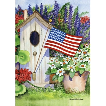 Toland Hoe Garden 119459 – Bandera Decorativa Para Jardín 120 X 180in Diseño De Colibrí – Yaxa