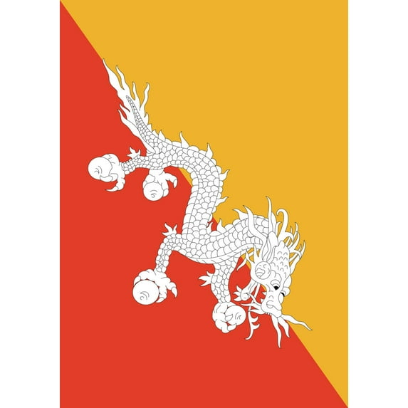 Toland Home Garden Flag of Bhutan Garden Flag