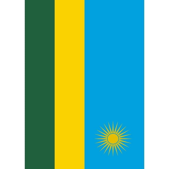 Toland Home Garden Flag of Rwanda Garden Flag