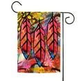 thumbnail image 1 of Toland Home Garden Flashy Feathers Bird Feather Flag Double Sided 12x18 Inch, 1 of 5