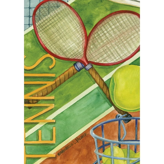 Toland Home Garden Game Point Tennis Flag Double Sided 28x40 Inch