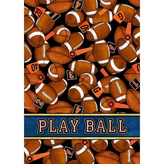 Toland Home Garden Game Time Football Flag Double Sided 28x40 Inch