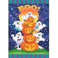 thumbnail image 1 of Toland Home Garden Halloween Jack-O-Lantern and "Boo" Outdoor Garden Flag 18" x 12.5", 1 of 5