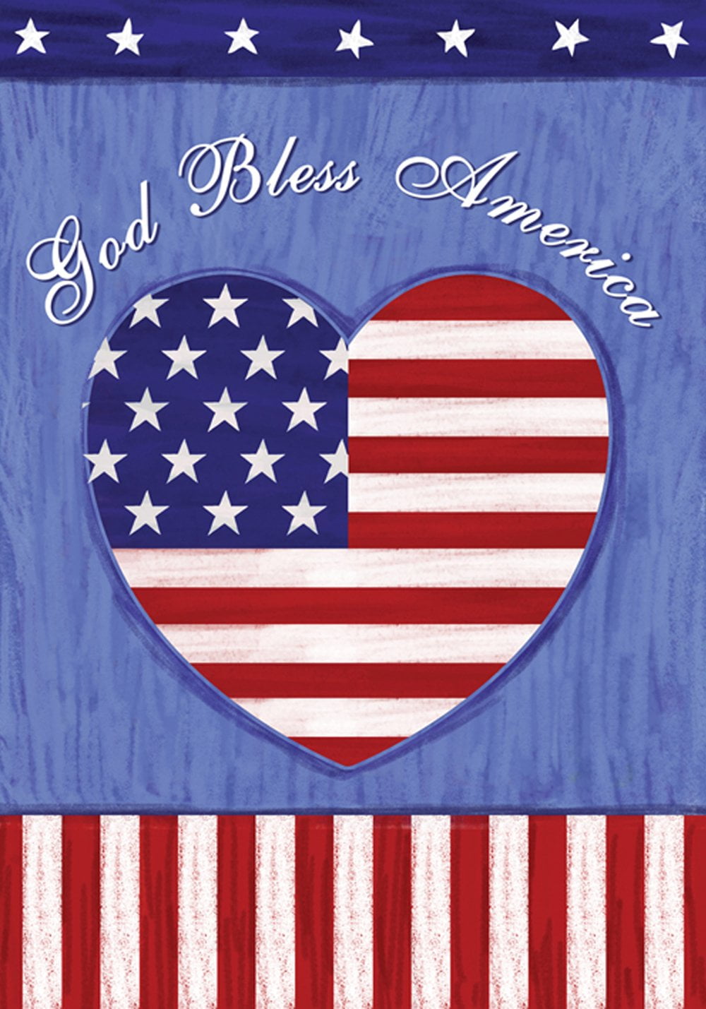 Patriotic American Flag Double Sided Outdoor Garden Flag 28x40 Inch