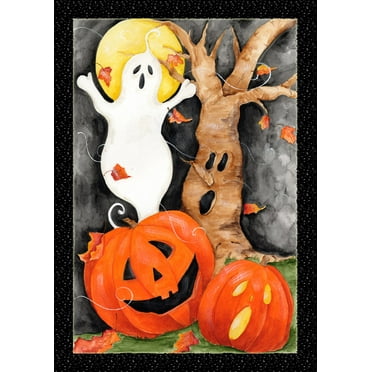 Toland Home Garden Halloween Gnome Fall Halloween Flag Double Sided ...