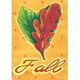 thumbnail image 1 of Toland Home Garden Green and Red Heart Fall Leaves Outdoor House Flag 40" x 28", 1 of 5