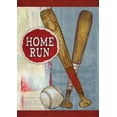 thumbnail image 1 of Toland Home Garden Home Run Bat Baseball Flag Double Sided 12x18 Inch, 1 of 5