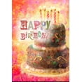 thumbnail image 1 of Toland Home Garden Layer Cake Birthday party Birthday Flag Double Sided 12x18 Inch, 1 of 5