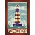 thumbnail image 1 of Toland Home Garden Let There Be Light Welcome Lighthouse Flag Double Sided 28x40 Inch, 1 of 5