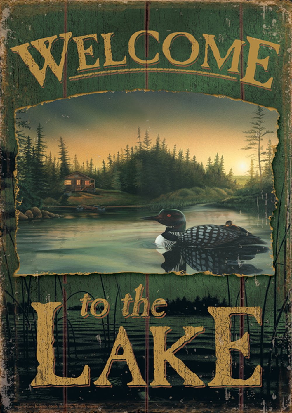 Toland Home Garden Loon Lake Welcome Welcome summer Flag Double Sided ...