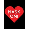 thumbnail image 1 of Toland Home Garden Mask On Heart COVID Heart Flag Double Sided 12x18 Inch, 1 of 5