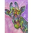 thumbnail image 1 of Toland Home Garden Neon Giraffe Giraffe Flag Double Sided 12x18 Inch, 1 of 5