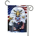 thumbnail image 1 of Toland Home Garden Patriotic Eagles Service Patriotic Flag Double Sided 12x18 Inch, 1 of 5