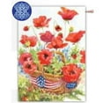 thumbnail image 1 of Toland Home Garden  Patriotic Poppies House Flag, 1 of 1