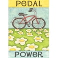 thumbnail image 1 of Toland Home Garden Pedal Power Flower Bicycle Flag Double Sided 12x18 Inch, 1 of 5