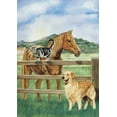 thumbnail image 1 of Toland Home Garden Pets Of A Pasture Horse Spring Flag Double Sided 28x40 Inch, 1 of 5