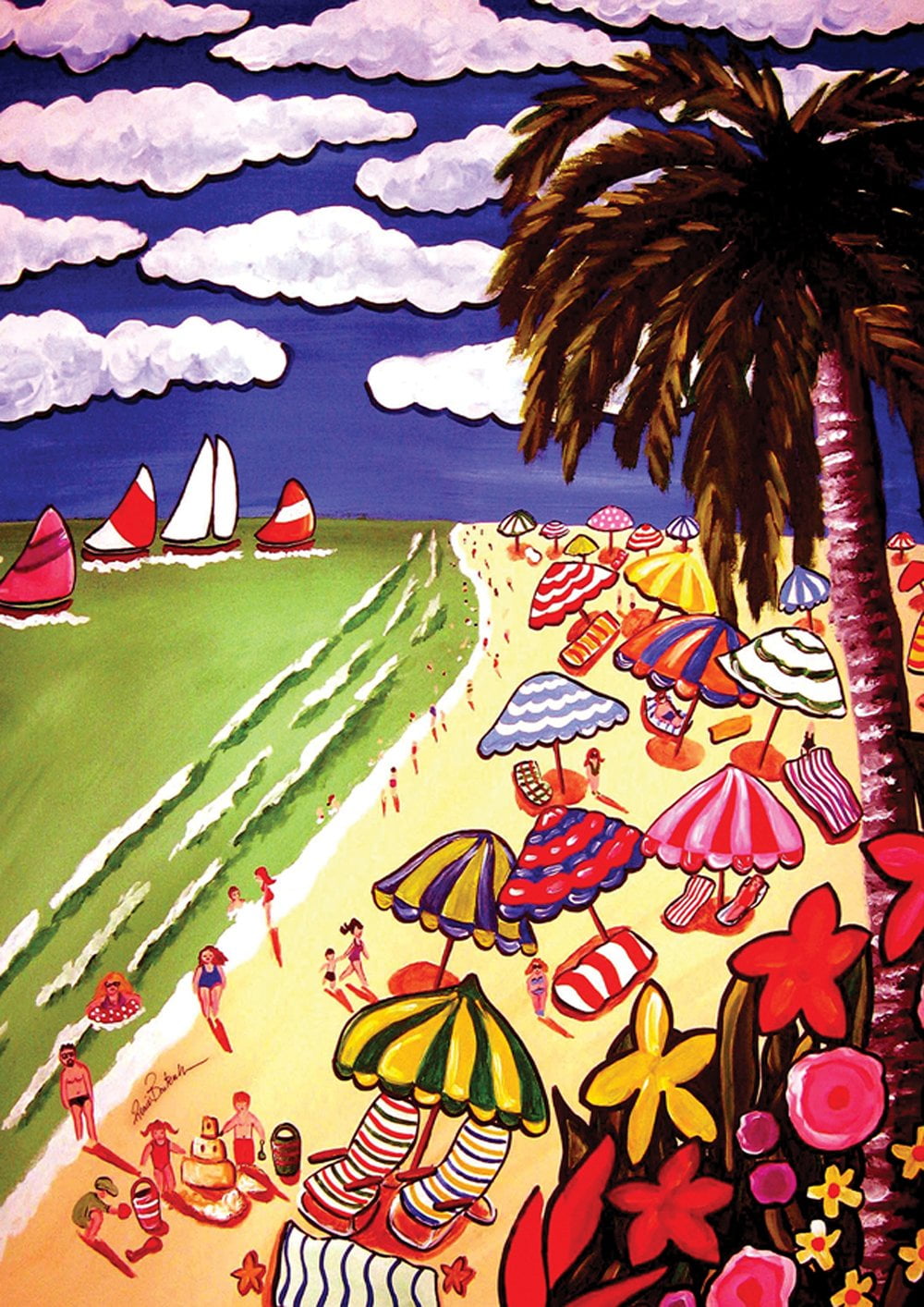 Toland Home Garden Pismo Beach Summer Beach Flag Double Sided 12x18 ...