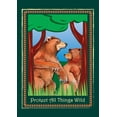 thumbnail image 1 of Toland Home Garden Protect Bears Bear Flag Double Sided 28x40 Inch, 1 of 5