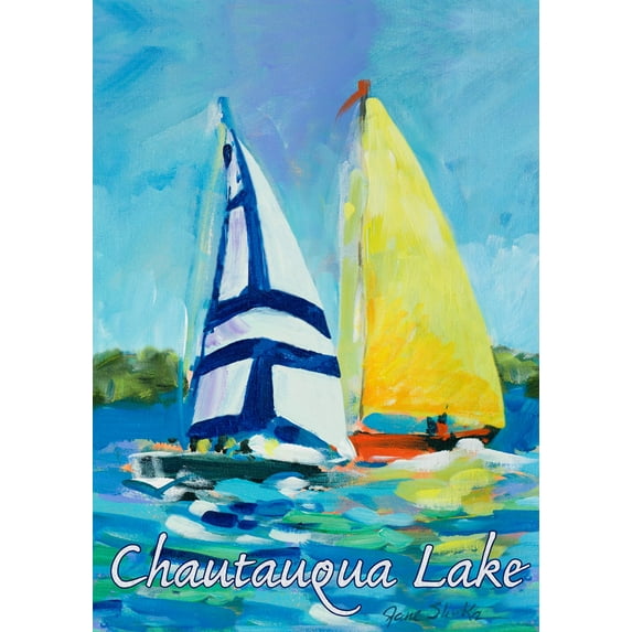 Toland Home Garden Regatta-Chautauqua Lake House Flag