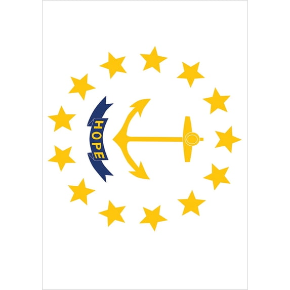 Toland Home Garden Rhode Island State Flag Garden Flag