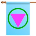 thumbnail image 1 of Toland Home Garden Pink and Green Safe Space Outdoor House Flag 40" x 28", 1 of 5