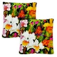 thumbnail image 1 of Toland Home Garden Set of 2 Exotic Flowers Spring Pillow Covers 18x18 Inch Flower Throw Pillows, 1 of 4