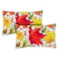 thumbnail image 1 of Toland Home Garden Set of 2 Falling Leaves Fall Pillow Covers 12x18 Inch Autumn Throw Pillows, 1 of 4
