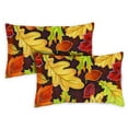 thumbnail image 1 of Toland Home Garden Set of 2 Leafy Leaves Fall Pillow Covers 12x18 Inch Autumn Throw Pillows, 1 of 4