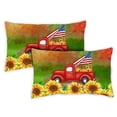 thumbnail image 1 of Toland Home Garden Set of 2 Welcome Harvest Truck Fall Pillow Covers 12x18 Inch Farm Throw Pillows, 1 of 4