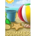 thumbnail image 1 of Toland Home Garden Summer Beach Ball Beach summer Flag Double Sided 12x18 Inch, 1 of 5