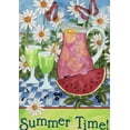 Toland Home Garden Summer Drinks Flower summer Flag Double Sided 28x40 ...