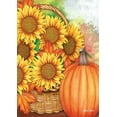 thumbnail image 1 of Toland Home Garden Sunflower Basket Pumpkin Fall Flag Double Sided 12x18 Inch, 1 of 5