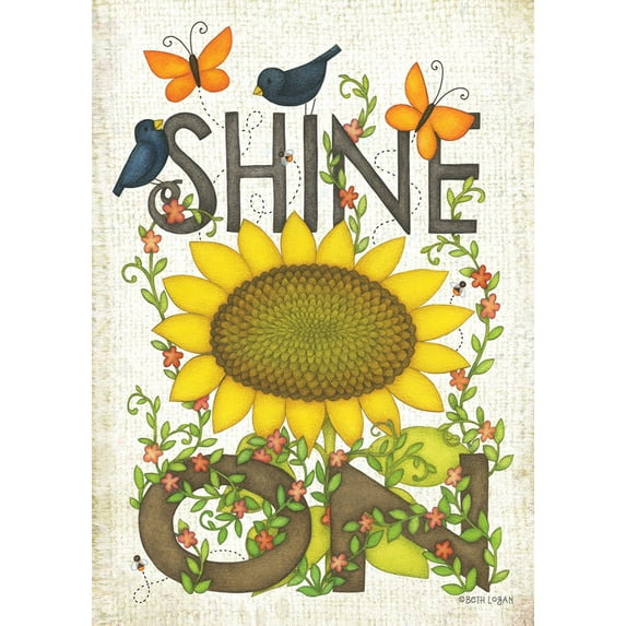 Toland Home Garden Sunflower Shine On Garden Flag