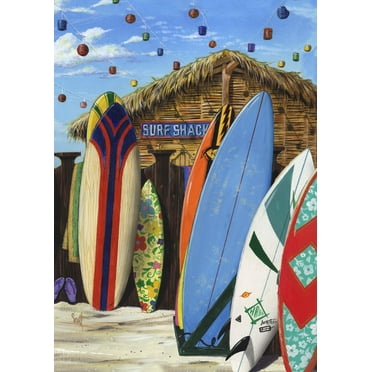 Toland Home Garden Surf Central Beach summer Flag Double Sided 28x40 ...